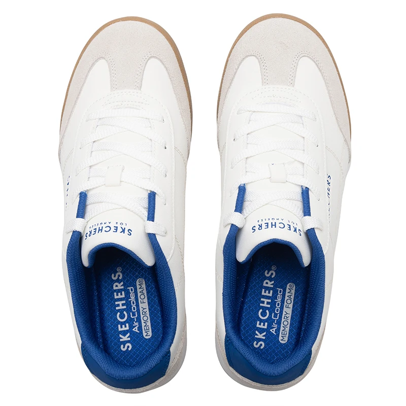 Skechers Men's Shoes Street Series Fashionable Lace-Up Sneakers Retro Sports Shoes 183284-Wht