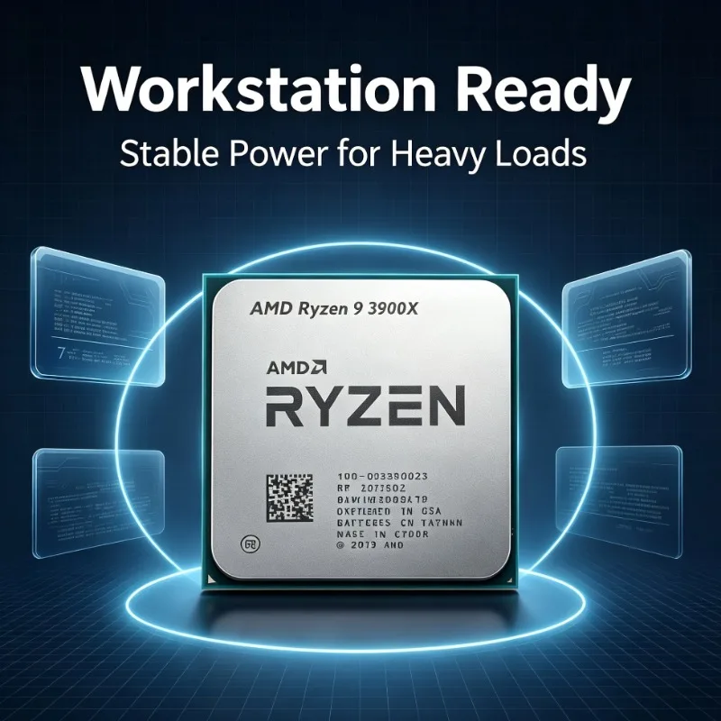 Ryzen 9 3900X AMD AM4 Motherboard Compatible Processor 12 Core 24 Thread Zen2 Tray Without Fan