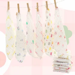 New 6 Layers Baby Cotton Gauze Muslin Face Towel Baby Towel Wash Cloth Handkerchiefs Infant Baby Feeding Saliva Towels