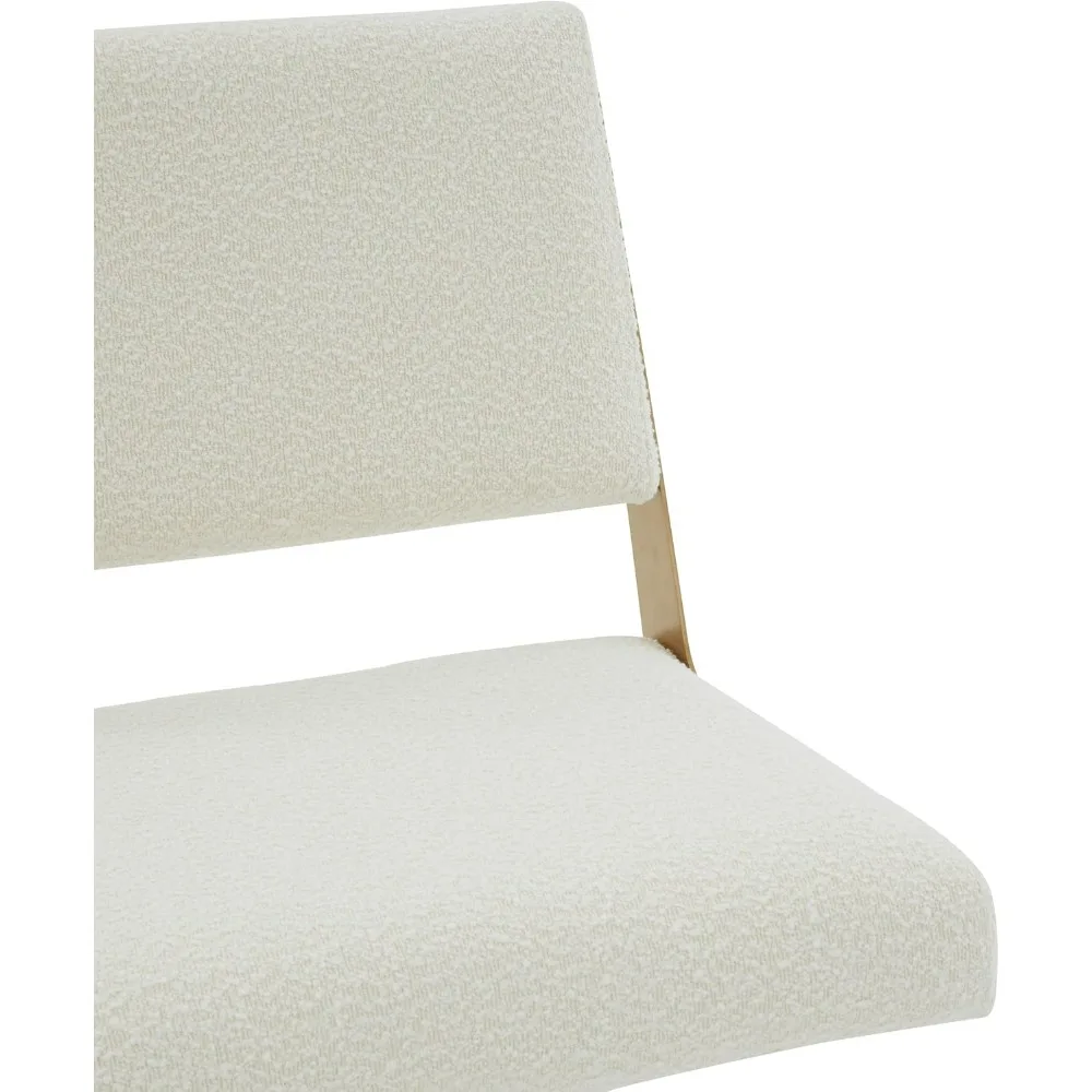 كرسي دوار فاخر باللون العاجي والذهبي من مجموعة SAFAVIEH Couture #4