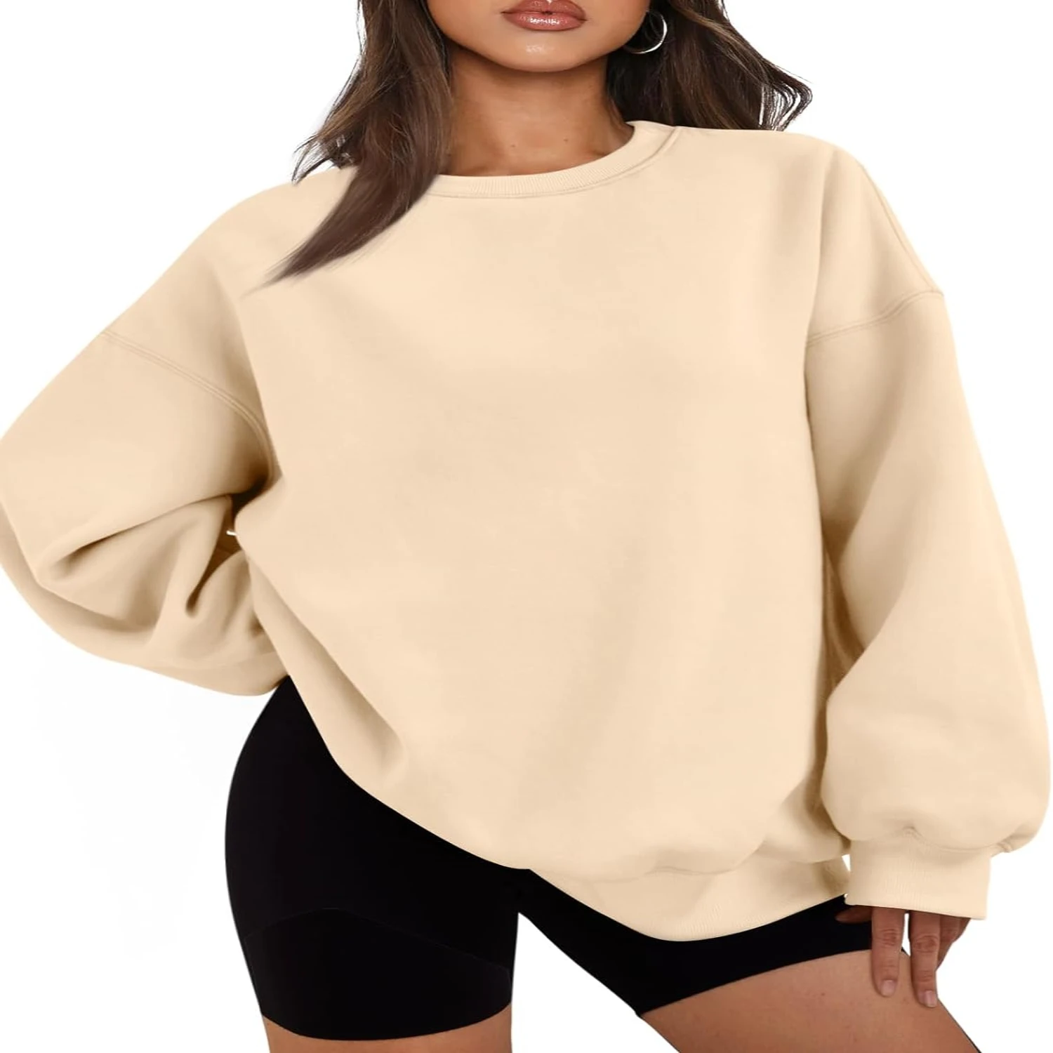 EFAN Womens Cozy and Stylish Fleece Crew Neck Pullover Hoodies - Perfect Casual and Comfy Outfits for Fall 2024