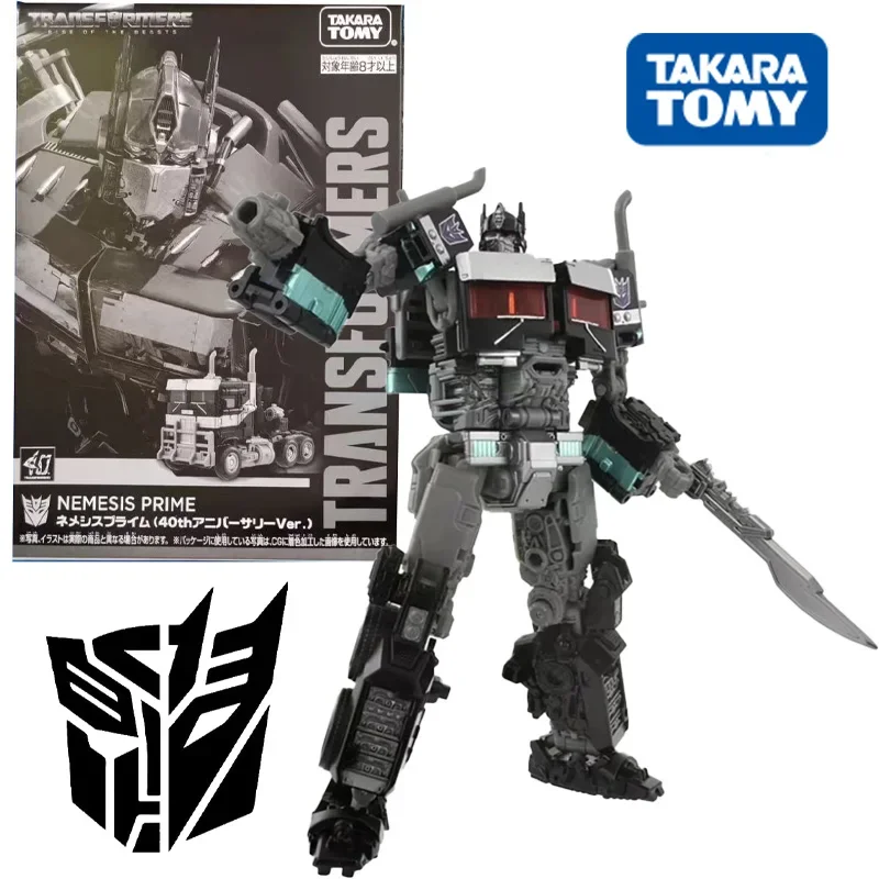 

Takara Tomy Transformers Nemesis Prime (40Th Anniversary Ver.) Action Figures Anime Gift Birthday Present New Model Toy