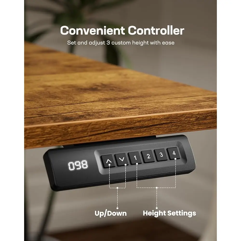 مكتب قائم، مكتب بارتفاع قابل للتعديل، مكتب واقف، سطح مكتب 40X24 Hes للمكتب المنزلي أو استخدام كمبيوتر الألعاب، مع 4 ذاكرة #5