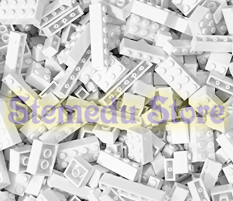 120 Stück Bausteine Bulk Lot Pack sortiert nach Farbe Ziegel Block platte Spielzeug kleine Partikel Bulk-kompatible Legoeds