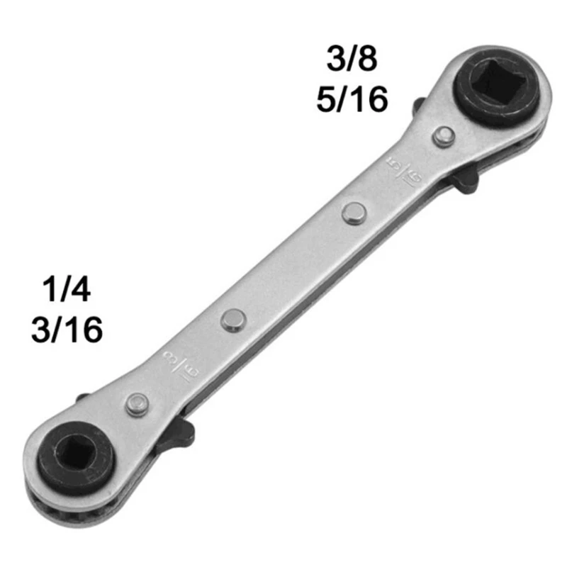 Ratcheting Wrench Air Conditioner Ratcheting Service Wrench for Refrigeration Equipment, Equipment Repair