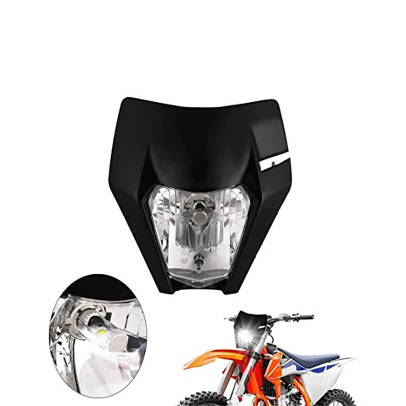 

Motorcycle LED Headlights Universal for Most Dirt Bike Pit Bike Motorcycle ATV(Orange) Pit Bike Headlight