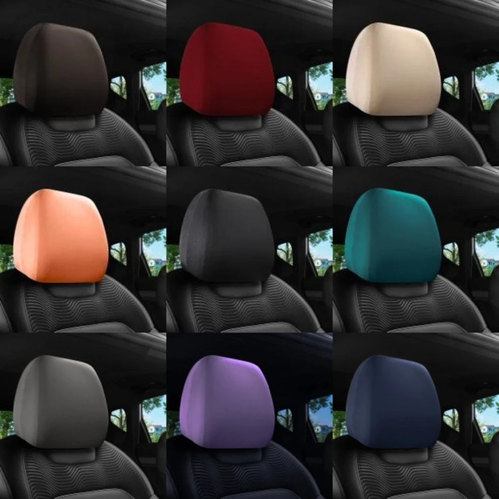 Car Seat Headrest Cover Cloth For Car Truck SUV Anti-Dirty Elastic Protective Cover Auto Universal Car Accessories 26x24cm