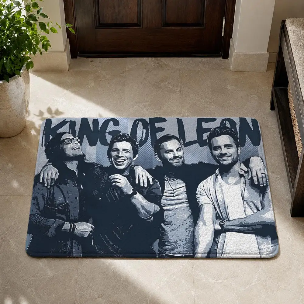 K-Kings Of Leon'S Album Art Floor Mat Flannel Non-Slip Washable Soft Rug For Bathroom Kitchen Bedroom Living Room Home Decor