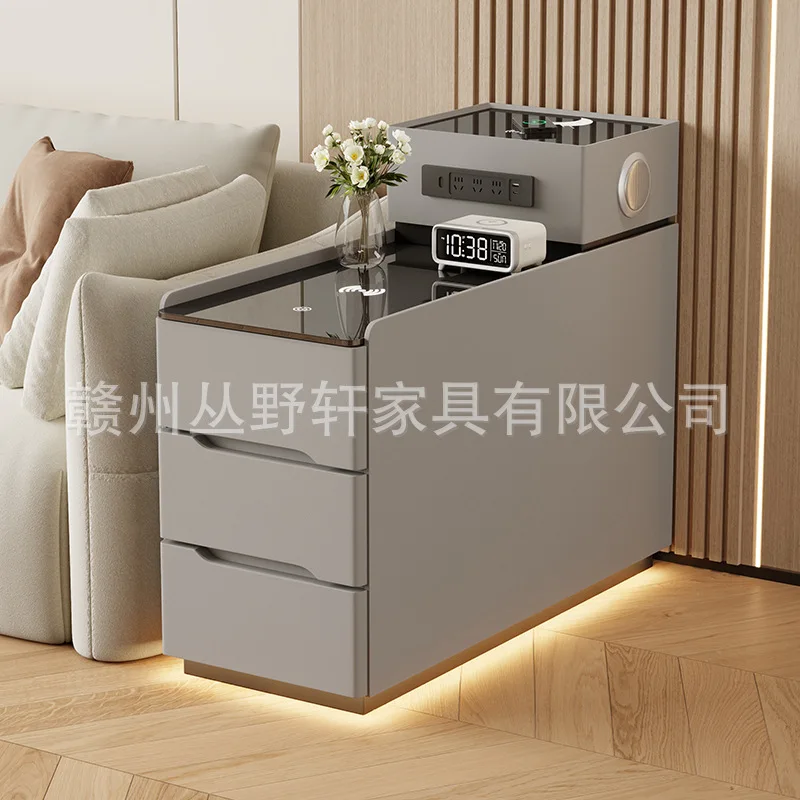 Side cabinet 3 pump multi-function socket with light wireless charging home desktop mini new Bluetooth 5.0
