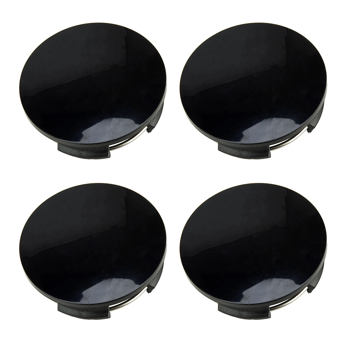 4pcs 57mm Wheel Center Hub Cap Cover Fit for Universal Black ABS