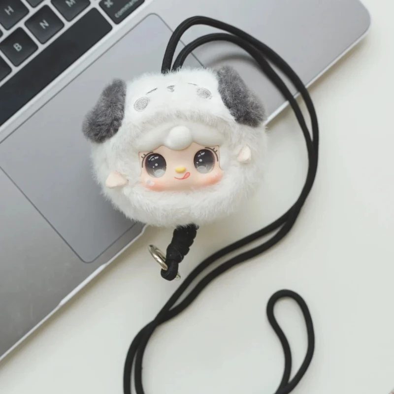 Yooki V7 Mini Zoo Vinyl Pluche Blind Box Knuffel Kawaii Mobiele Telefoon Hangend Touw Pop Decoratie Mystery Box Festival Geschenken