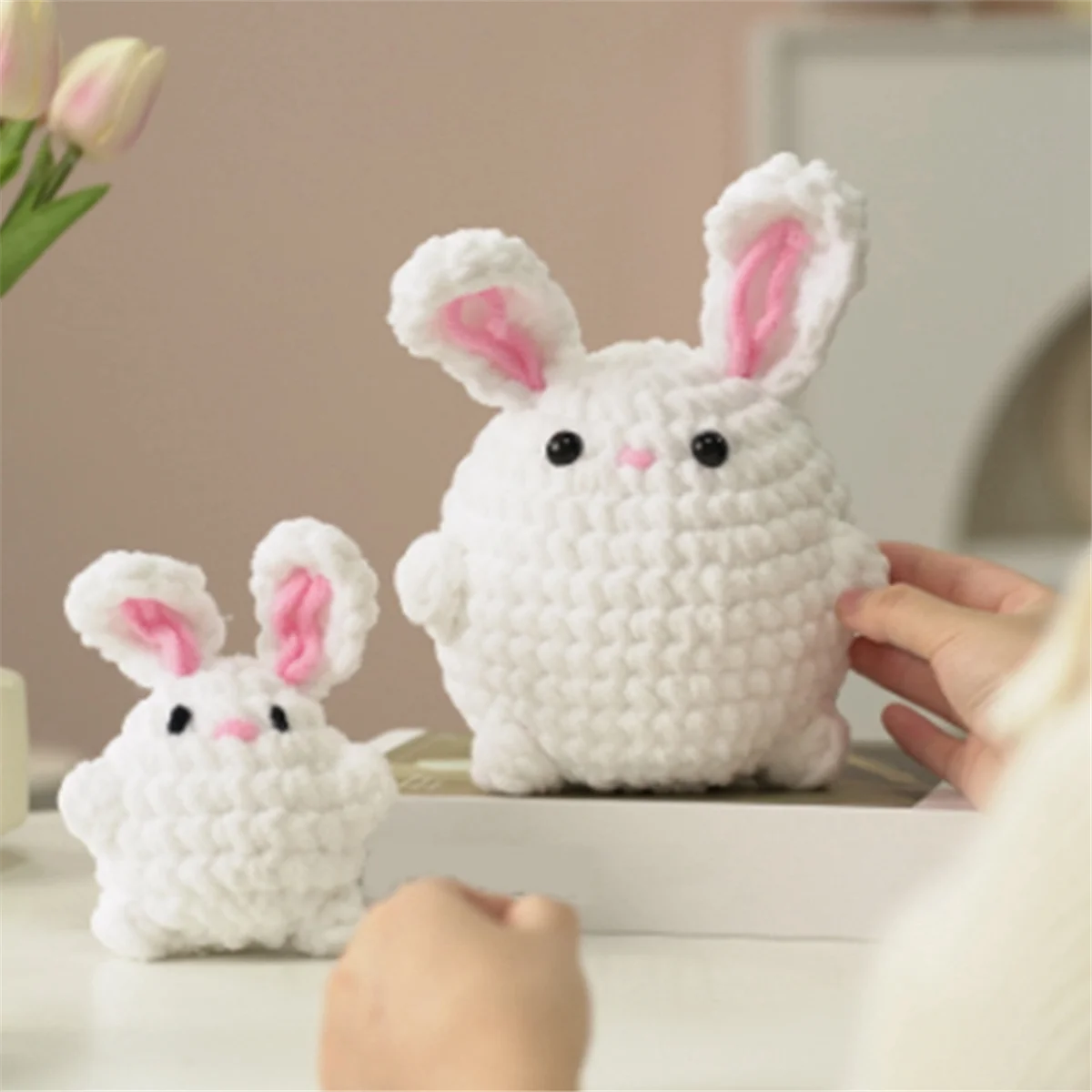 

AD29-Crochet Kit DIY Crochet Kit with Knitting Yarn Needles Plush Doll