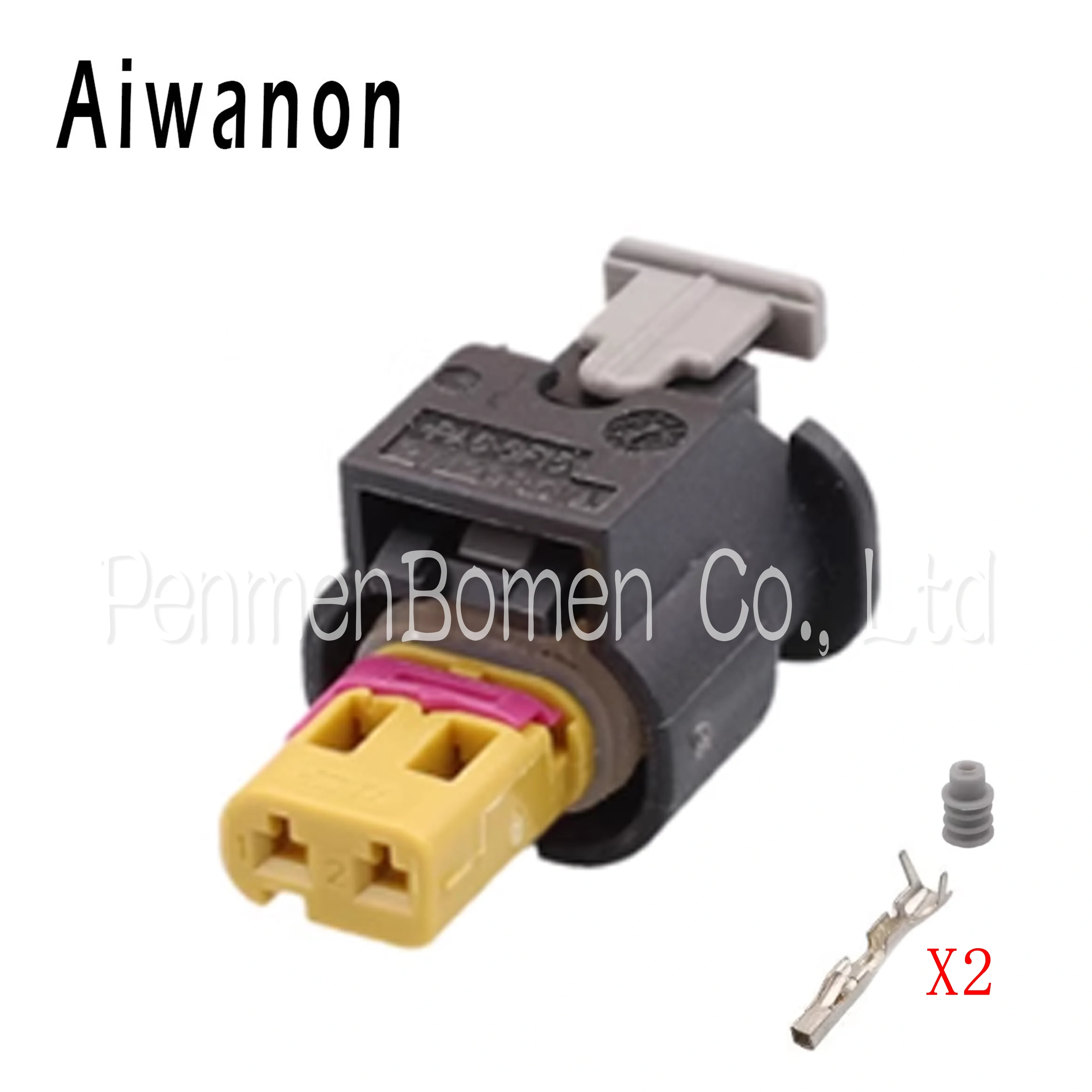 1 Set 2 Pin Auto Fuel Injector Waterproof Electronic Connector Wire Harness Female Plug Pigtail For 4F0973702A
