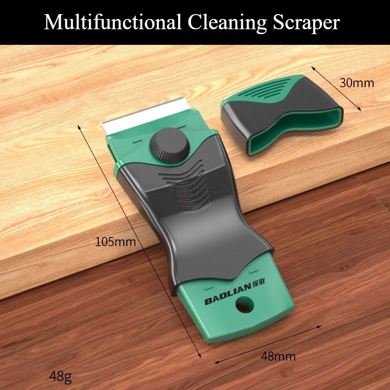 

Cleaning Scraper Set Multifunctional Plastic Razor Blade Scraper Glass Base Plate Household Glue Removing Shovel Mini Hand Tools