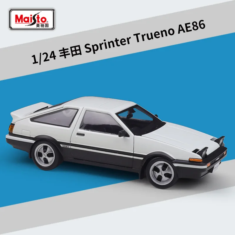 

Коллекционная модель Maisto 1:24 Toyota AE86 Classic из литого сплава, ретро-модель Sprinter Trueno, готовая имитационная модель автомобиля для хобби и коллекционеров