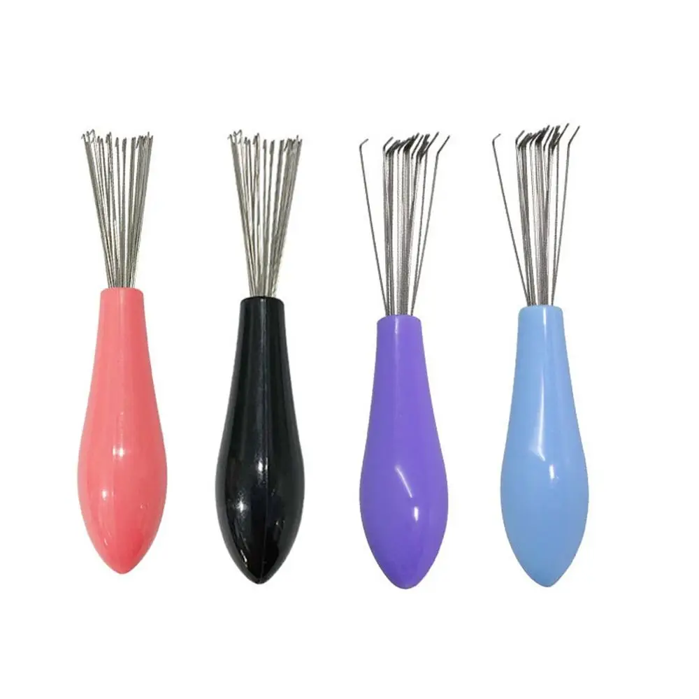 Plastic Handle Comb Hair Brush Cleaner Multifunctional Hand Tool Comb Cleaning Brush Cleaning Supplies Embedded Beauty Tools