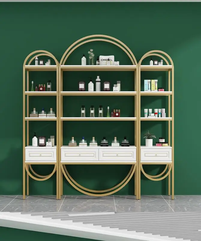 

Cosmetics display cabinet beauty salon hair dressing skin care products Nail display rack shelf shelving