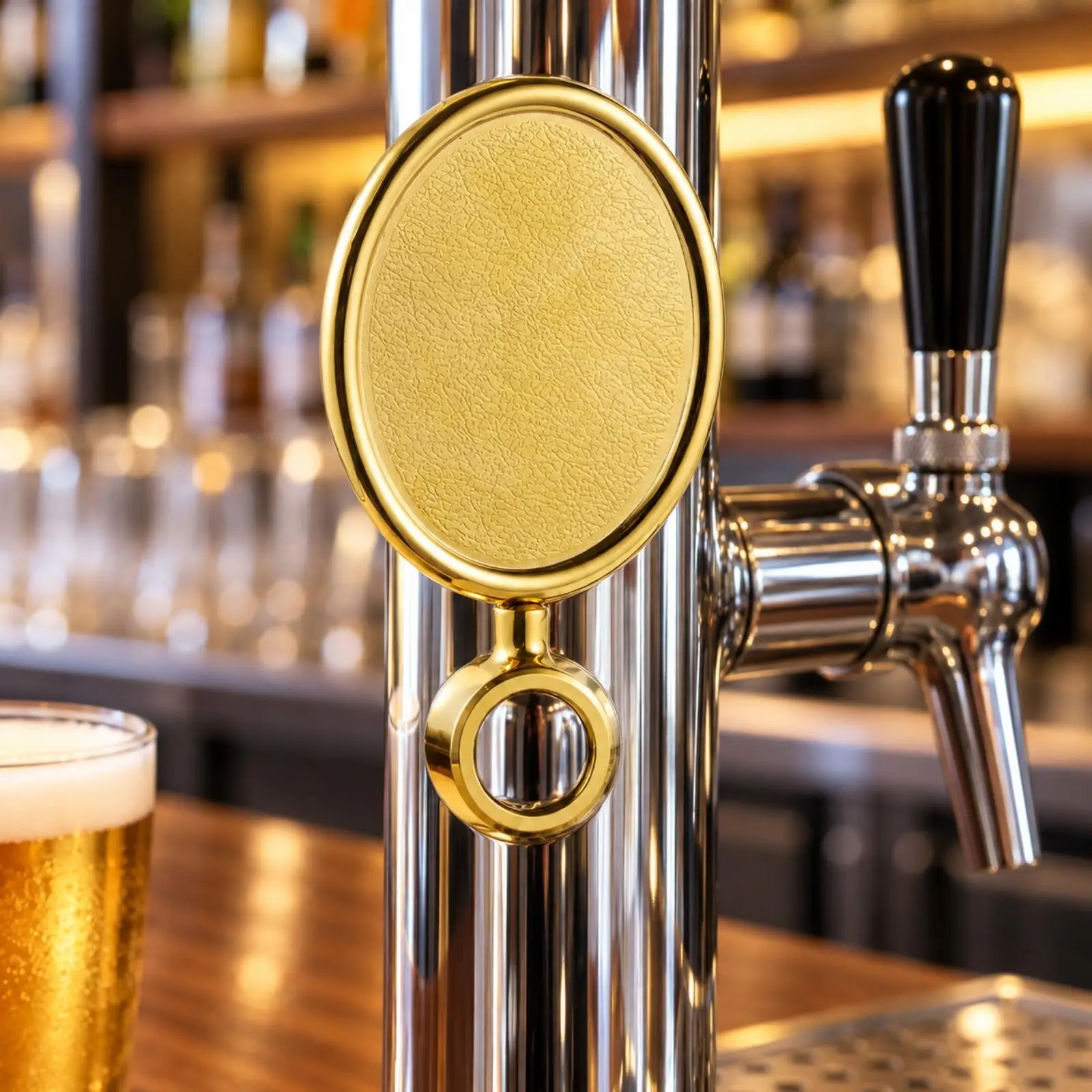 Aluminum Alloy Beer Label Plaque for Beverage Service Setup Bar Tap Handle Identification Plate