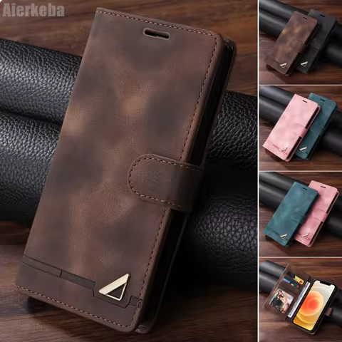 Flip Leather Case For Samsung Galaxy A54 A14 A34 A23 A13 A53 A52 A33 A32 A22 A12 A73 A02S A51 A71 A50 A30 Card Slot Wallet Cover