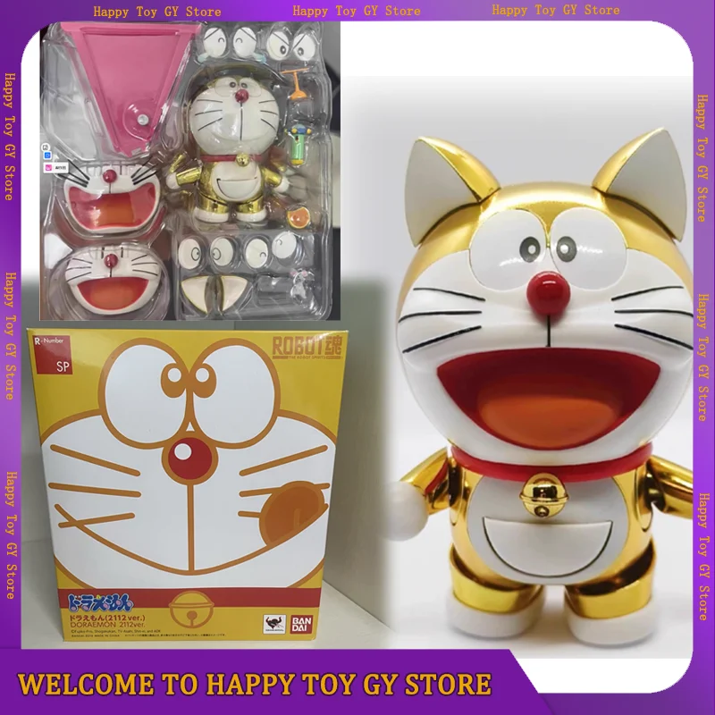 

Original Bandai The Robot Spirits Doraemon Action Figures Anime Action Figure Figures Statue Model Customized Collection Toys
