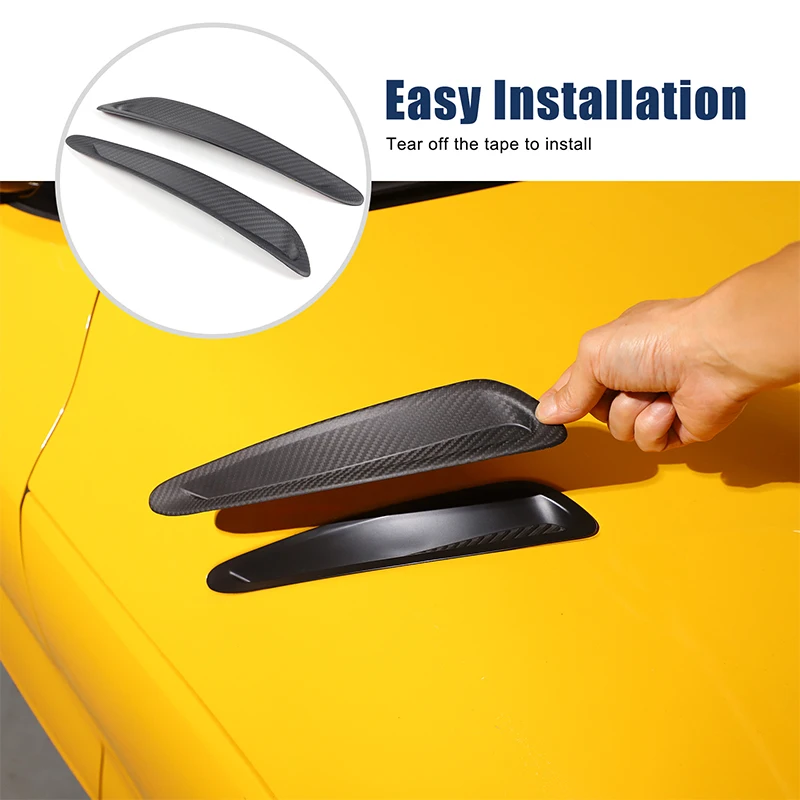 

For Toyota GR Supra MK5 A90 2019-2025 Carbon Fiber Car Hood Vent Decoration Air Intake Sticker Accessories Car Modification