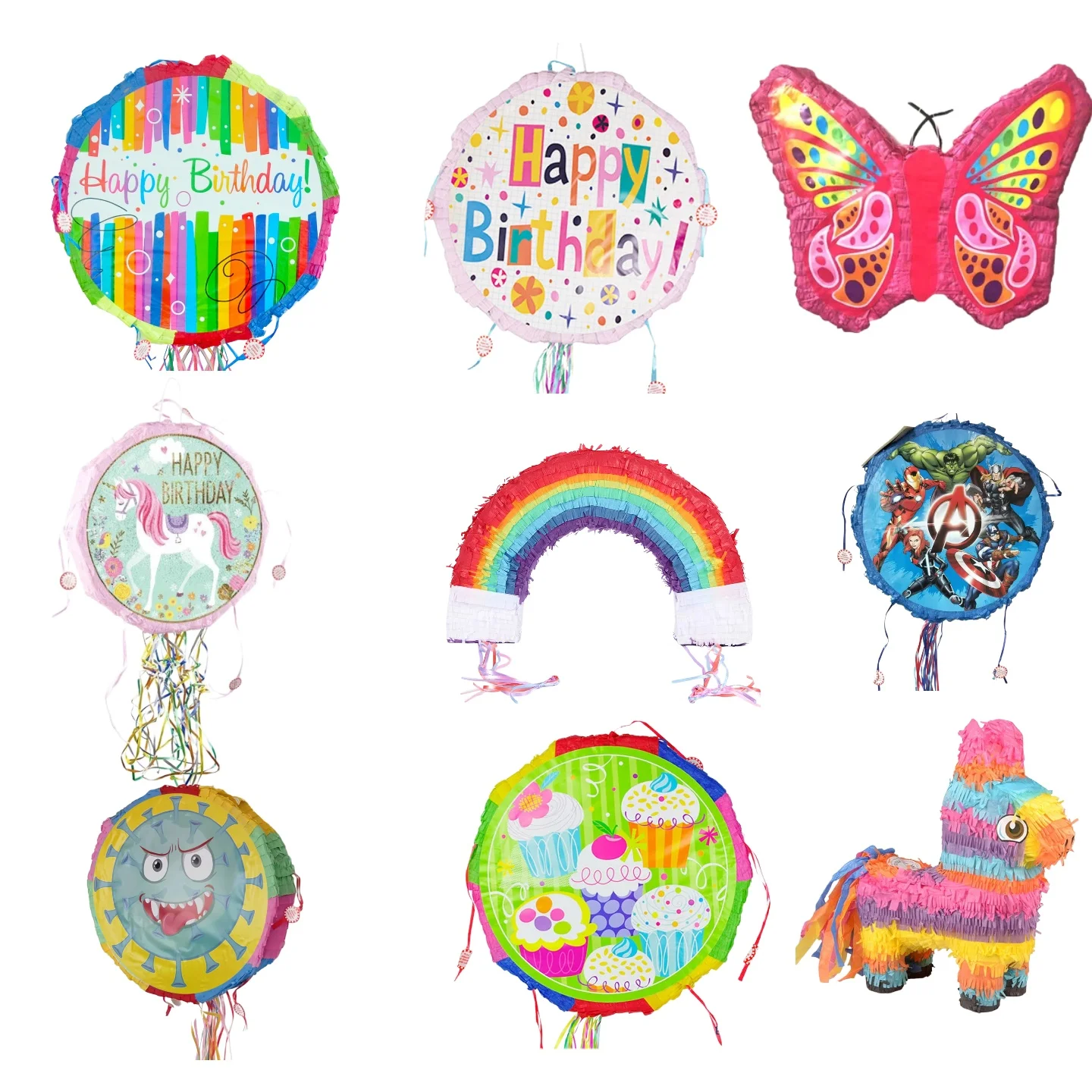 

Cartoon Fun Pinata Birthday Party Candy Gift Box Atmosphere Activation Banquet Party Festival Decorations