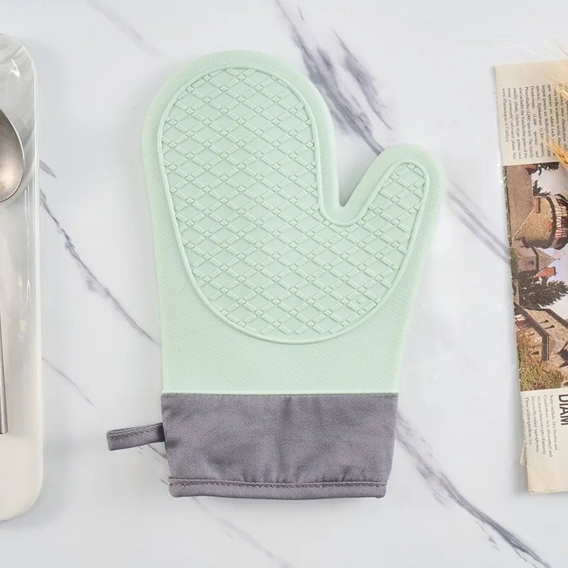 

Anti-scald Thickened Silicone Gloves Heat Resistant Microwave Oven Baking Gloves BBQ Gloves Anti-slip Heat Insulation Mitts