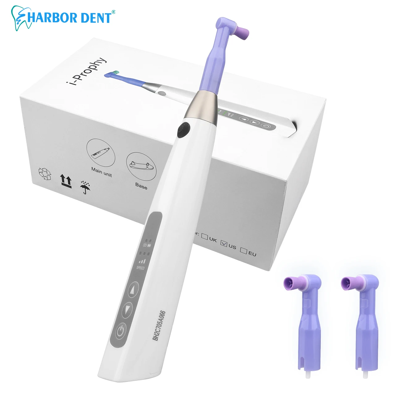 Dental Teeth Surface Wireless Electric Polishing Motor With Prophy Angle Removable Head Rechargeable Polishing Machine