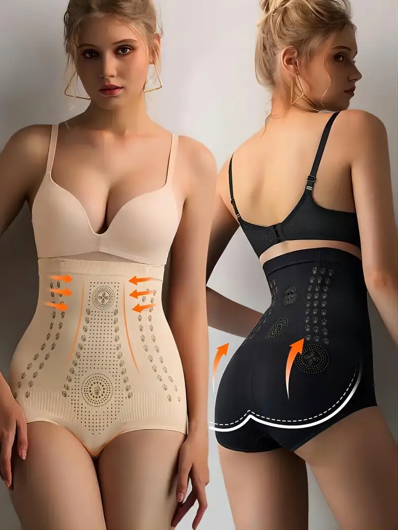 

2pcs High Waist Shaping Panties, Tummy Control Compression Panties To Lift & Shape Buttocks, Women's Underwear & Shapewear