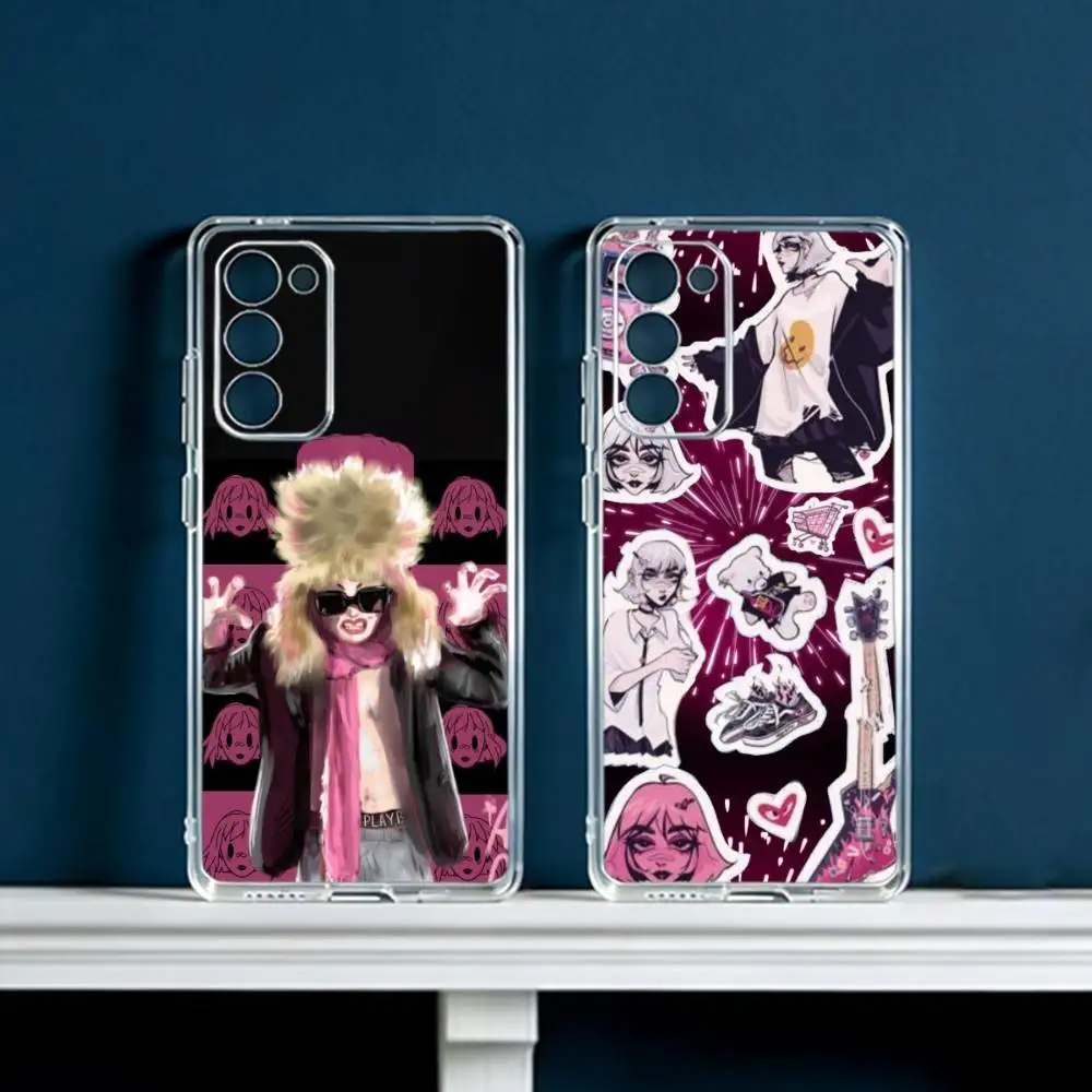 Singer Poshlaja Molli  Phone Case For Samsung Galaxy S24 S25 S23 S22 S21 Plus S24 S25 Transparent Cover Case