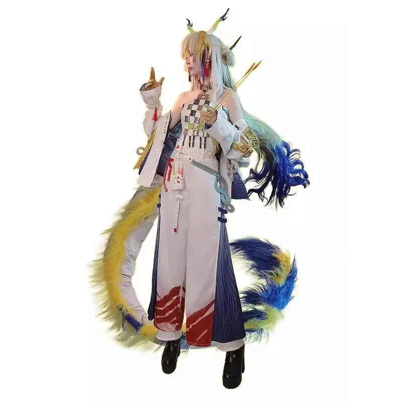 Traje de juego de operador COS-HoHo Arknights Shu Loong, uniforme elegante, disfraz de Cosplay, traje de juego de rol para fiesta de Halloween para mujer