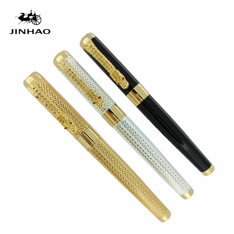 Luxury Gift Pen Set Jinhao 1200 High Quality Dragon Rollerball Pen with Original Case Metal Ballpoint Pens for Christmas Gift