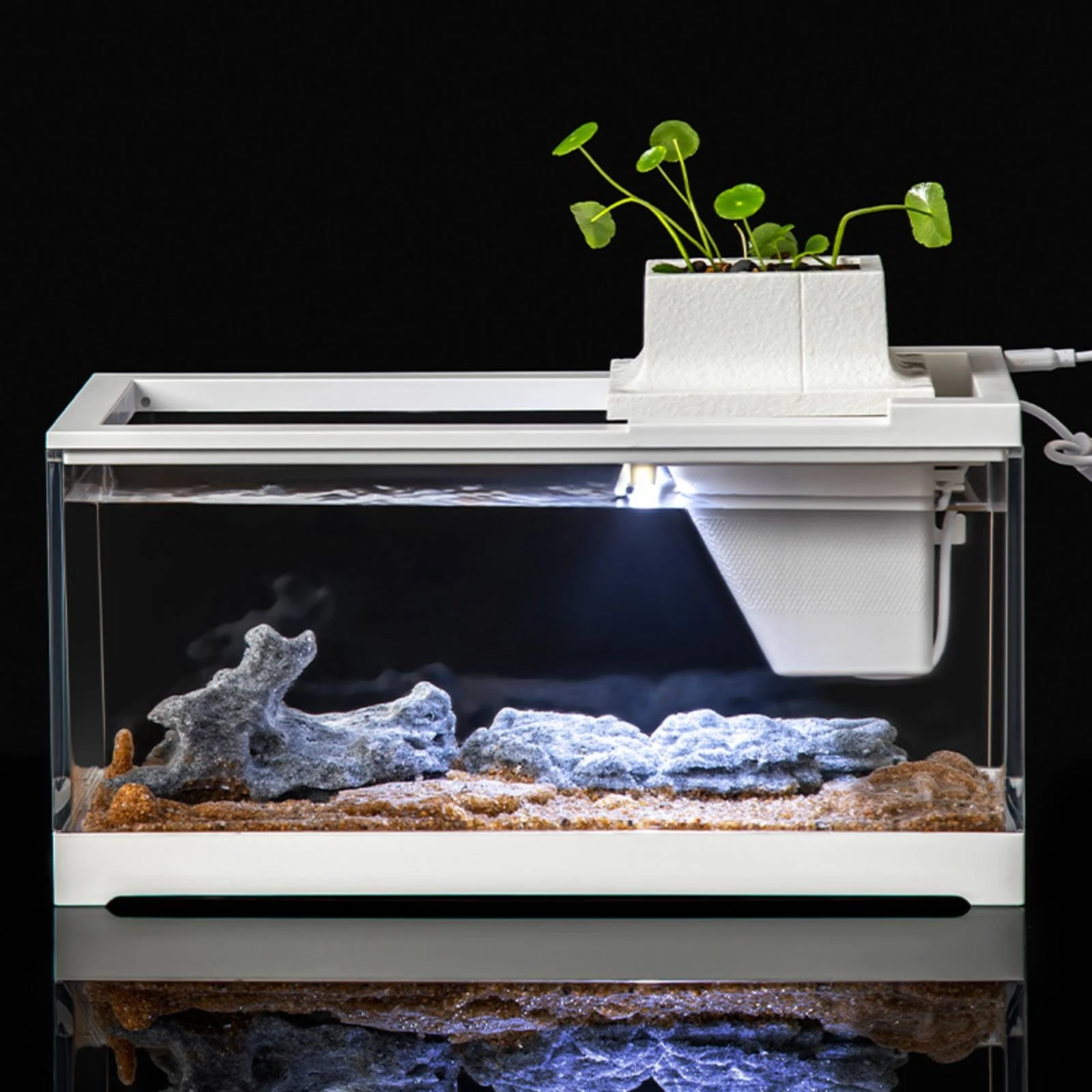 Rock Aquarium Landscape Integrated Stone Scenery Ornament Mountain Vista Ornament Rectangular Aquatic Hiding Cave Easy to Clean