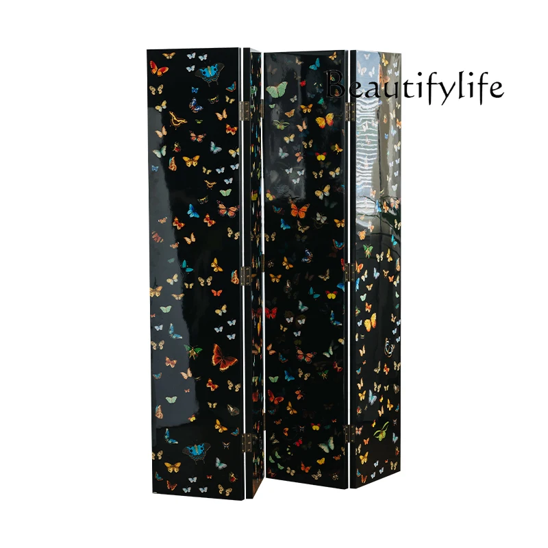 Zhuang Zhou Midie screen partition living room medieval art folding mobile porch cover bedroom folding screen