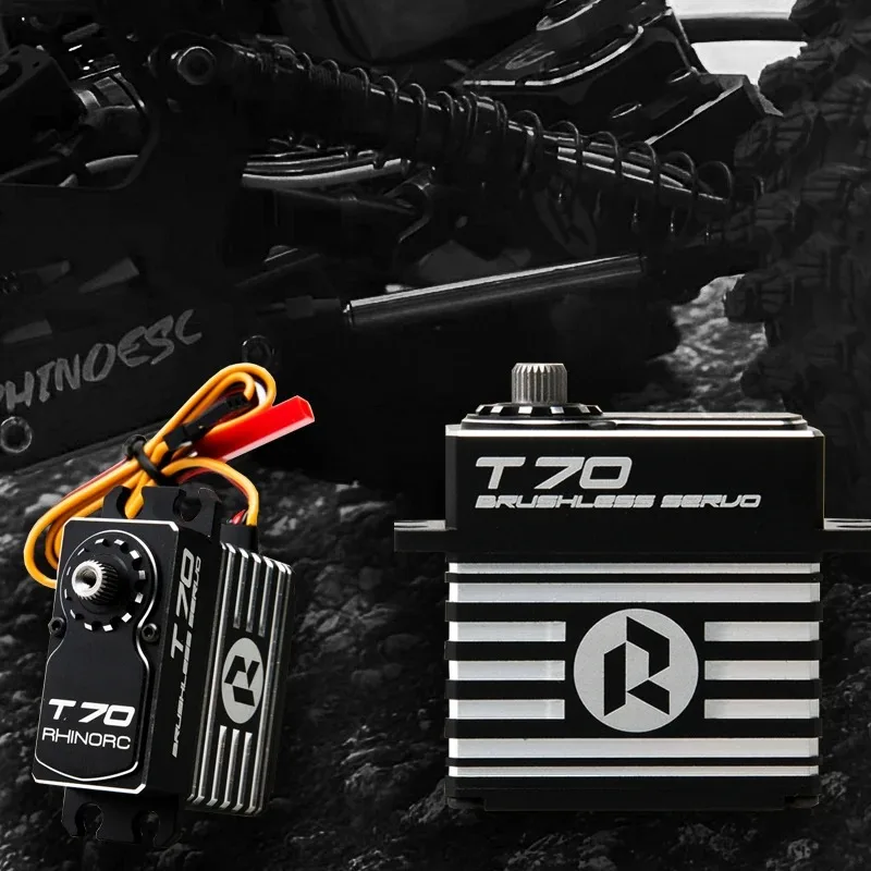 

New T70 70kg Waterproof Brushless Servo with 0.10 Sec Response Time And Steel Gears for RC Car Crawler Scx10 Trx4 Moa 7-17v