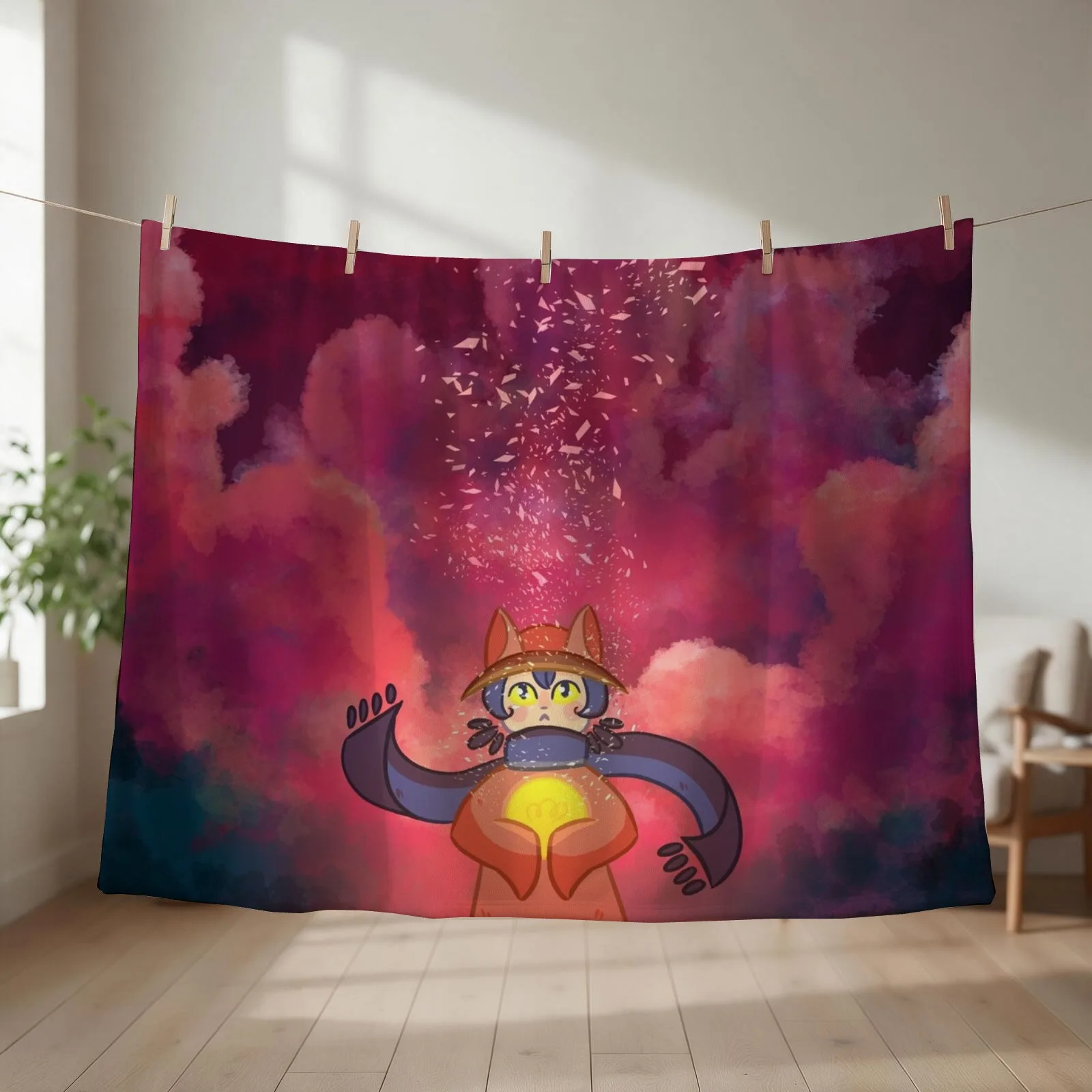 Niko (OneShot) [OLD] Throw Blanket For Sofa Thin Thins Cute Plaid Thermal Blankets
