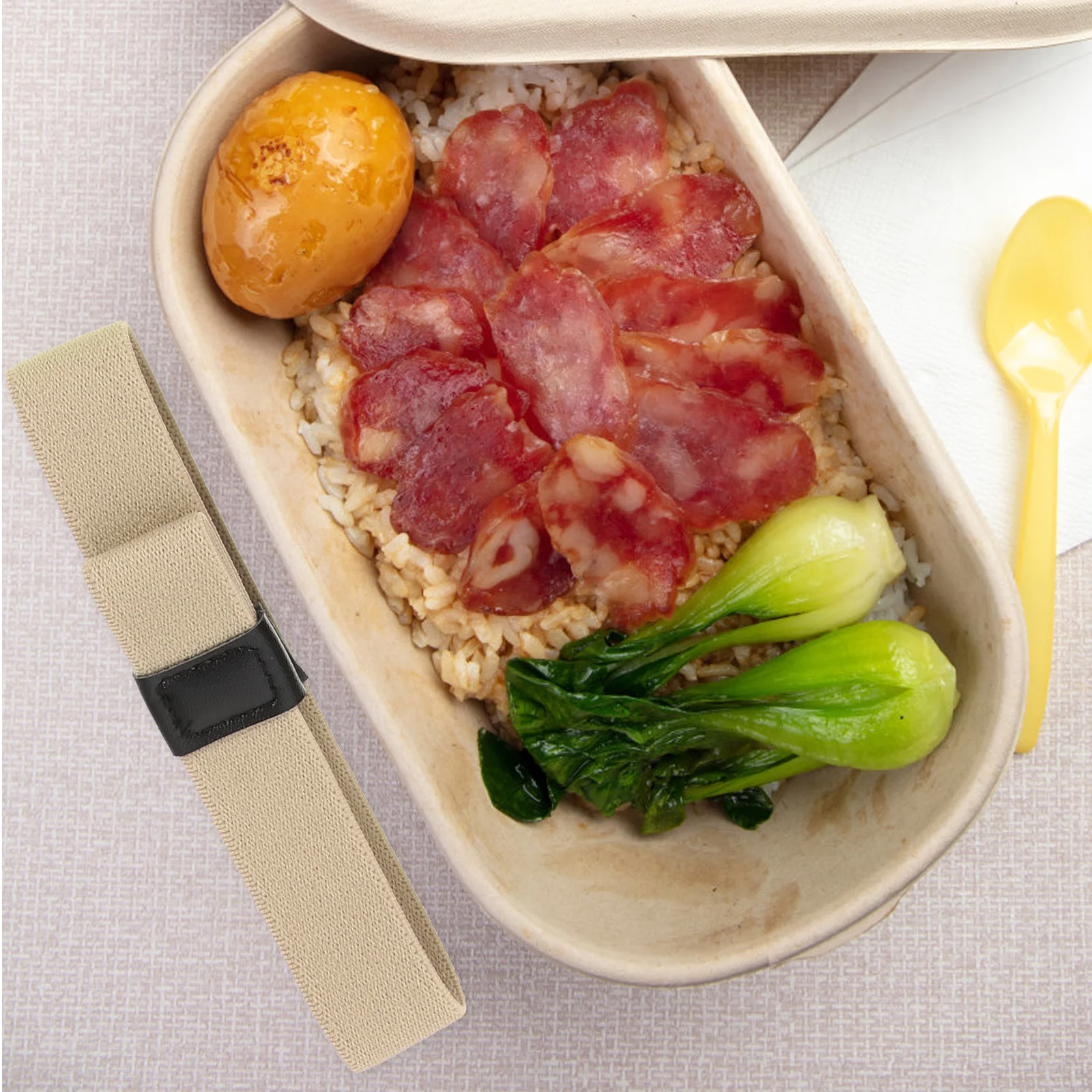 

10pcs Colorful Fixing Straps For Lunch Container Elastic Universal Food Box Straps Reusable Adjustable 35-43Cm