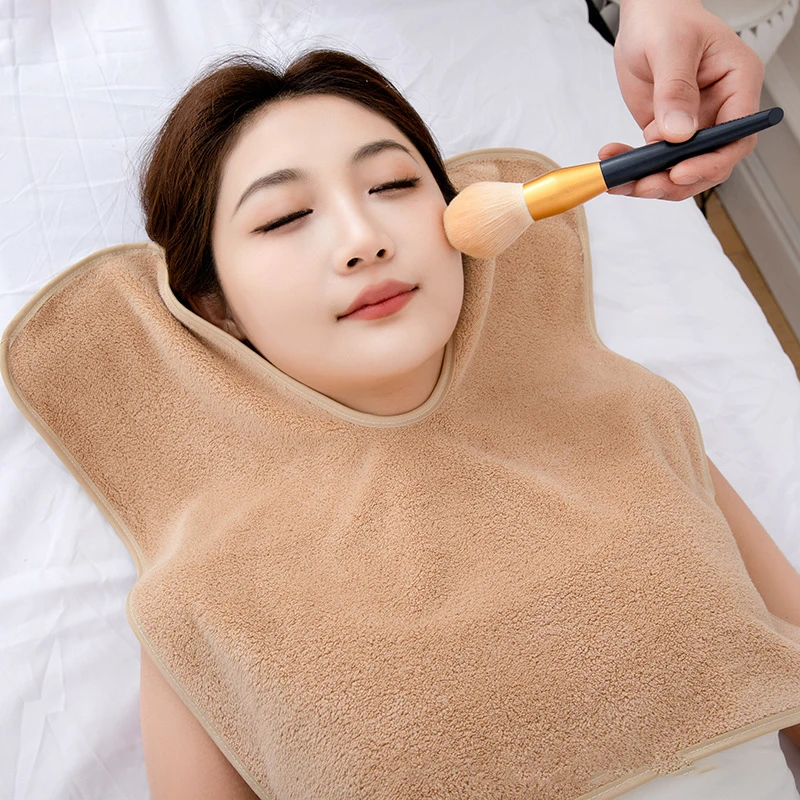 1PC Beauty Salon Skincare Massage Towel Microfiber SPA Facial Towel Esthetician U Shape Face Wrap Towels Face Skin Care Tools