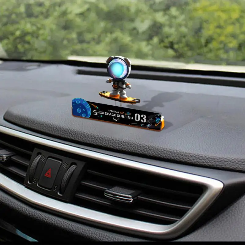 Astronaut Car Aromatherapy Car Air Fresheners Astronaut Phone Number Plate Fragrance Perfume Dashboard Ornament Parking Number