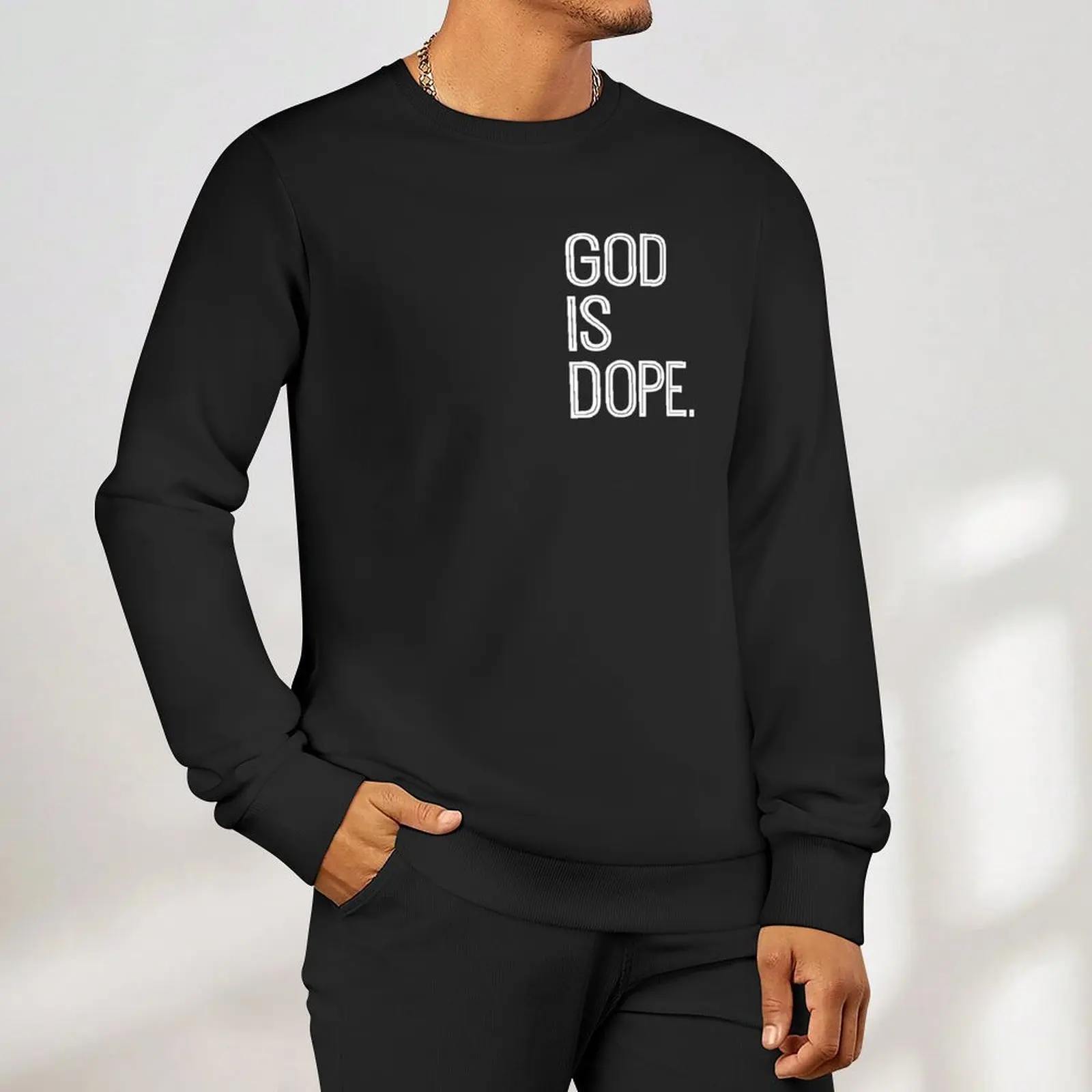 God is Dope Pullover معطف رجالي ملابس رجالية سترة شتوية ملابس رجالي سترة جديدة #6
