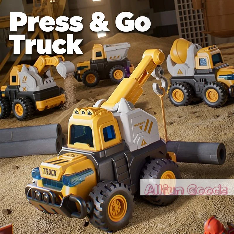1:55 Diecast City Truck Diecast Model Fire Sanitation Engineering Car Inertial Play Vehicle Educational Toys For Children Gift