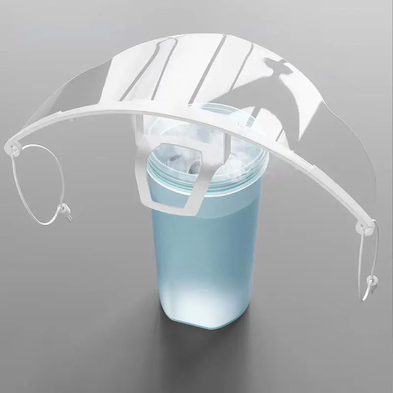 Work Reusable Transparent Anti-fog Mask Shield Cover Restaurant School Plastic Anti-saliva Mouth Shield Beauty Tattoo Accessory