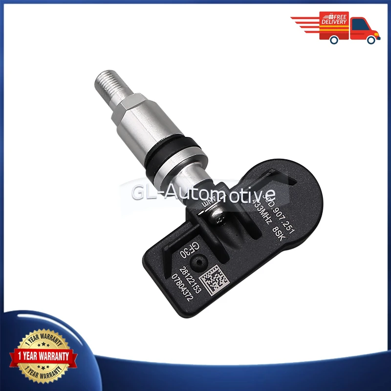 1/4 pièces 433MHZ 30D907251 capteur TPMS capteur de pression des pneus pour Volkswagen CC ID.3 ID.4 X Jetta Magotan Tiguan L Pro Passat