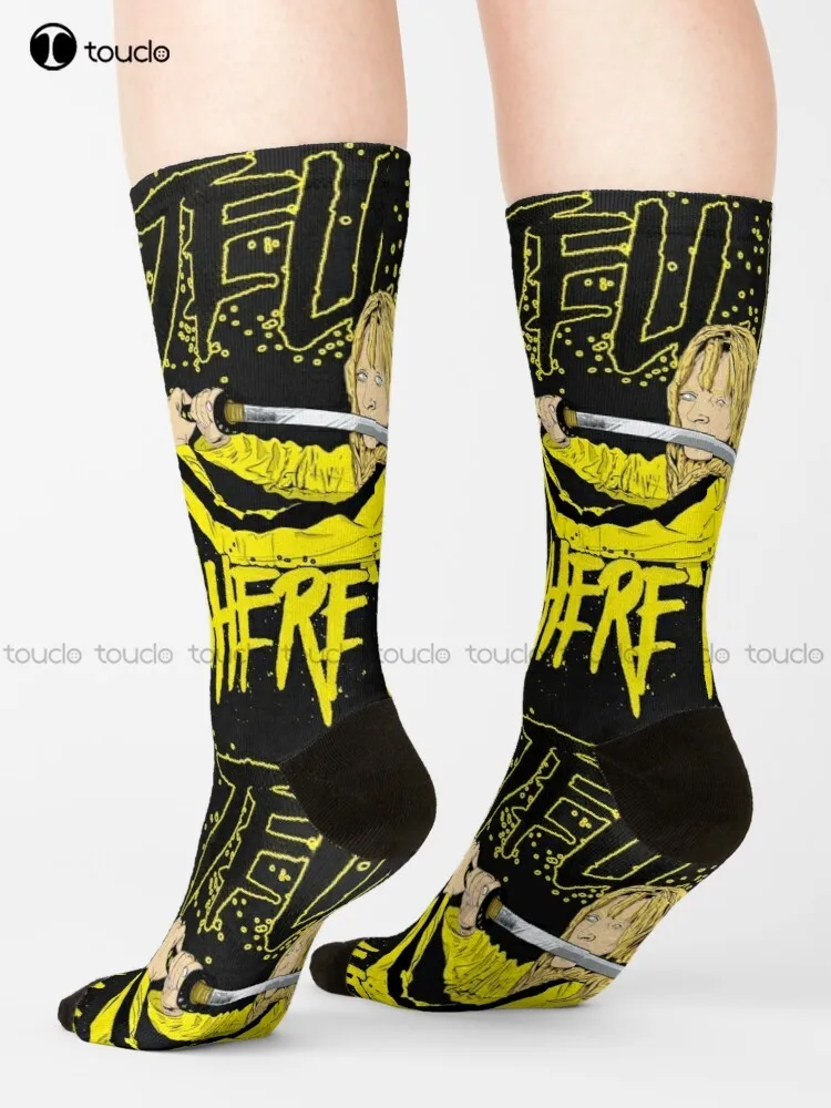 

Kill Bill Cinema Funny Originalsword Swords Comic Sleeve Anime Socks Mens Cotton Socks Street Skateboard Socks Streetwear Art