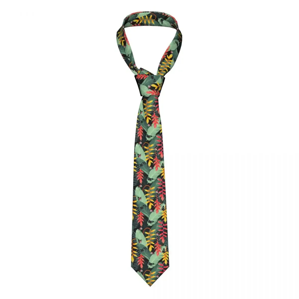 Tropical Flowers And Butterflies Tie For Men Women Necktie  Clothing Accessories