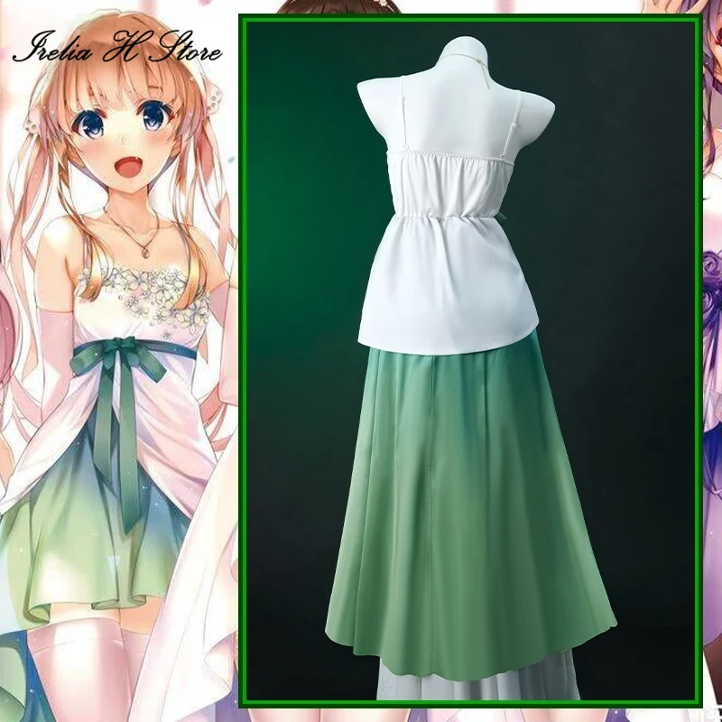 أزياء Irelia H Anime Eriri Spencer Sawamura التأثيرية فستان حفلات Eriri أزياء الهالوين النسائية