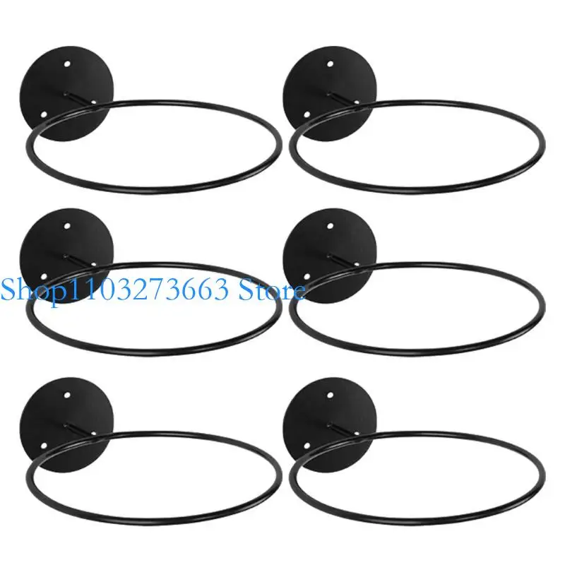 

R6FE 6Pcs Wall Mount Ball Holder Ball Storage Organizers for Display Volleyball Rack