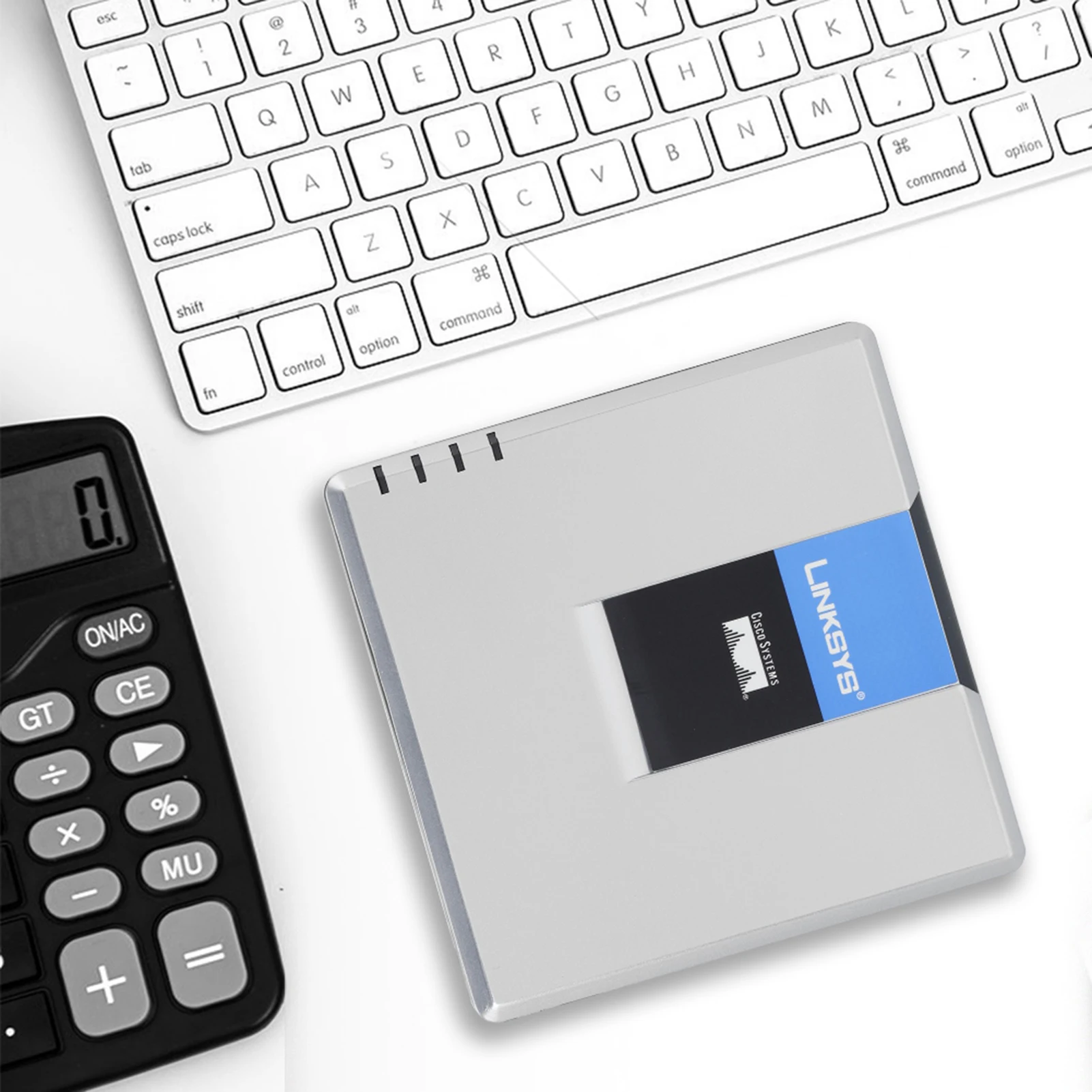 Adaptor 2 Port SIP Gateway Adaptor Telepon Internet VoIP Gateway Telepon Internet Adaptor 2 Port Kabel SIP RJ45 Untuk Linksys PAP2T