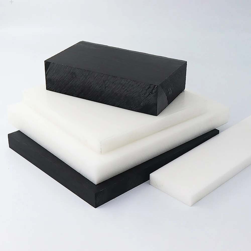 

1/2/3/4/5/6/8/10/12mm Black/White POM Sheet Plastic Board Polyoxymethylene Polyformaldehyde Plate For CNC Engraving Cutting DIY