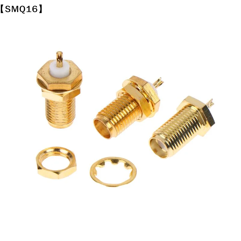 5Pcs SMA-KY RF Connectors SMA Female Nut Bulkhead Handle Deck Clip Solder Cup Perfect For Radio Antenna WiFi DIY Projects【SMQ】